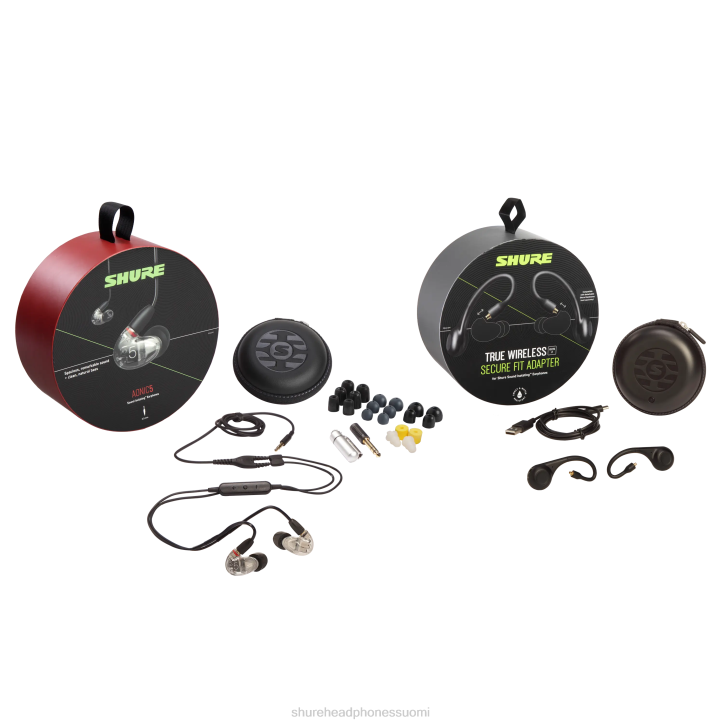Shure aonic 5 true langattomat kuulokepaketti gen 2 60T613 tuotenippuja asia selvä