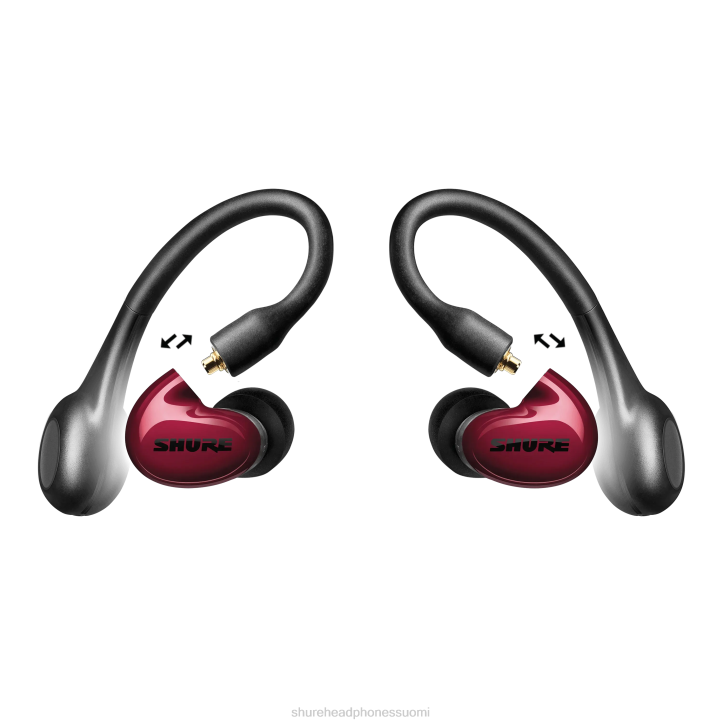 Shure aonic 5 true langattomat kuulokepaketti gen 2 60T614 tuotenippuja punainen