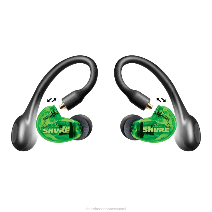 Shure se215 todellinen langaton kuulokepaketti gen 2 60T62 tuotenippuja vihreä